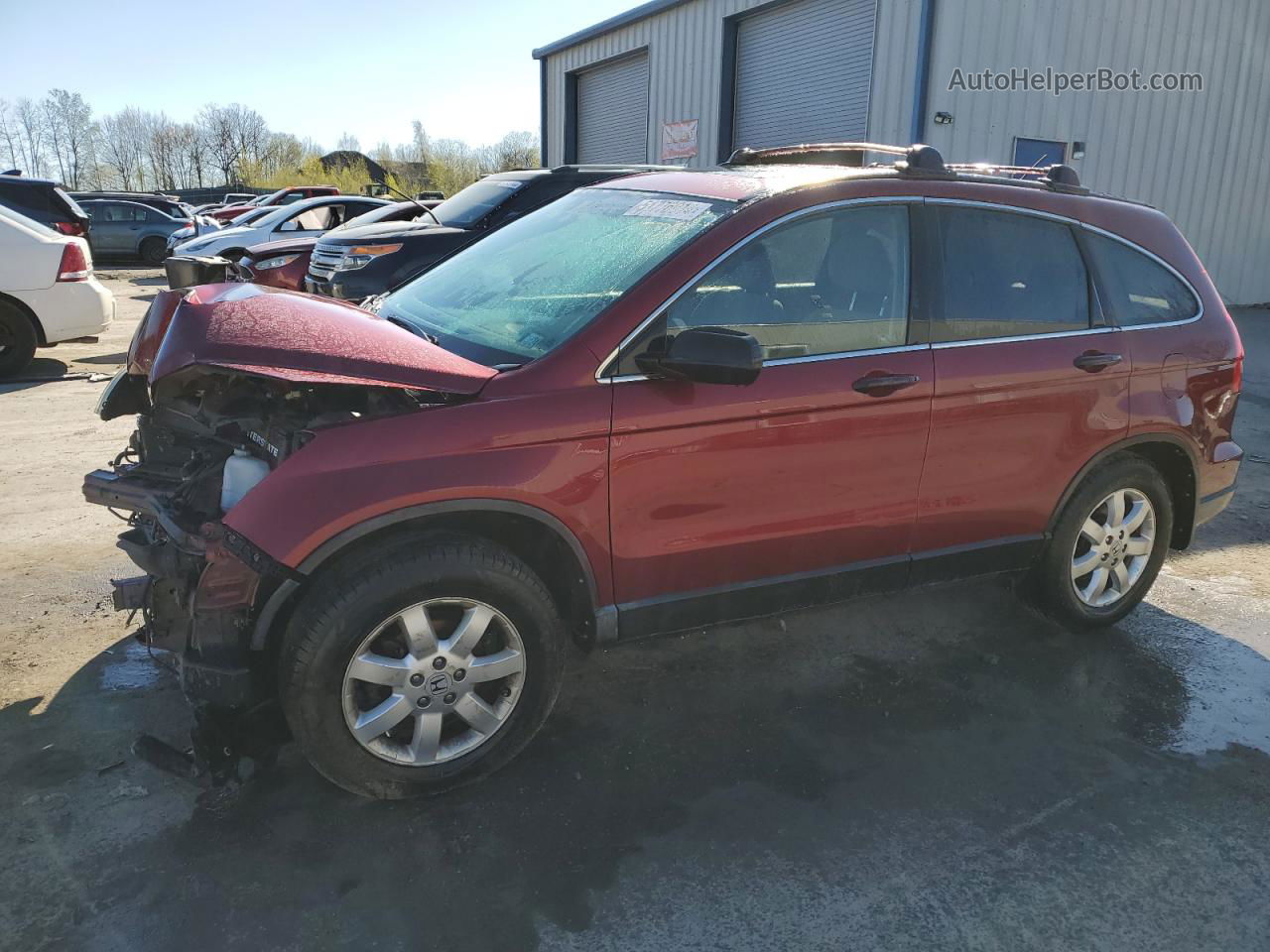 2009 Honda Cr-v Ex Burgundy vin: 3CZRE38579G704273