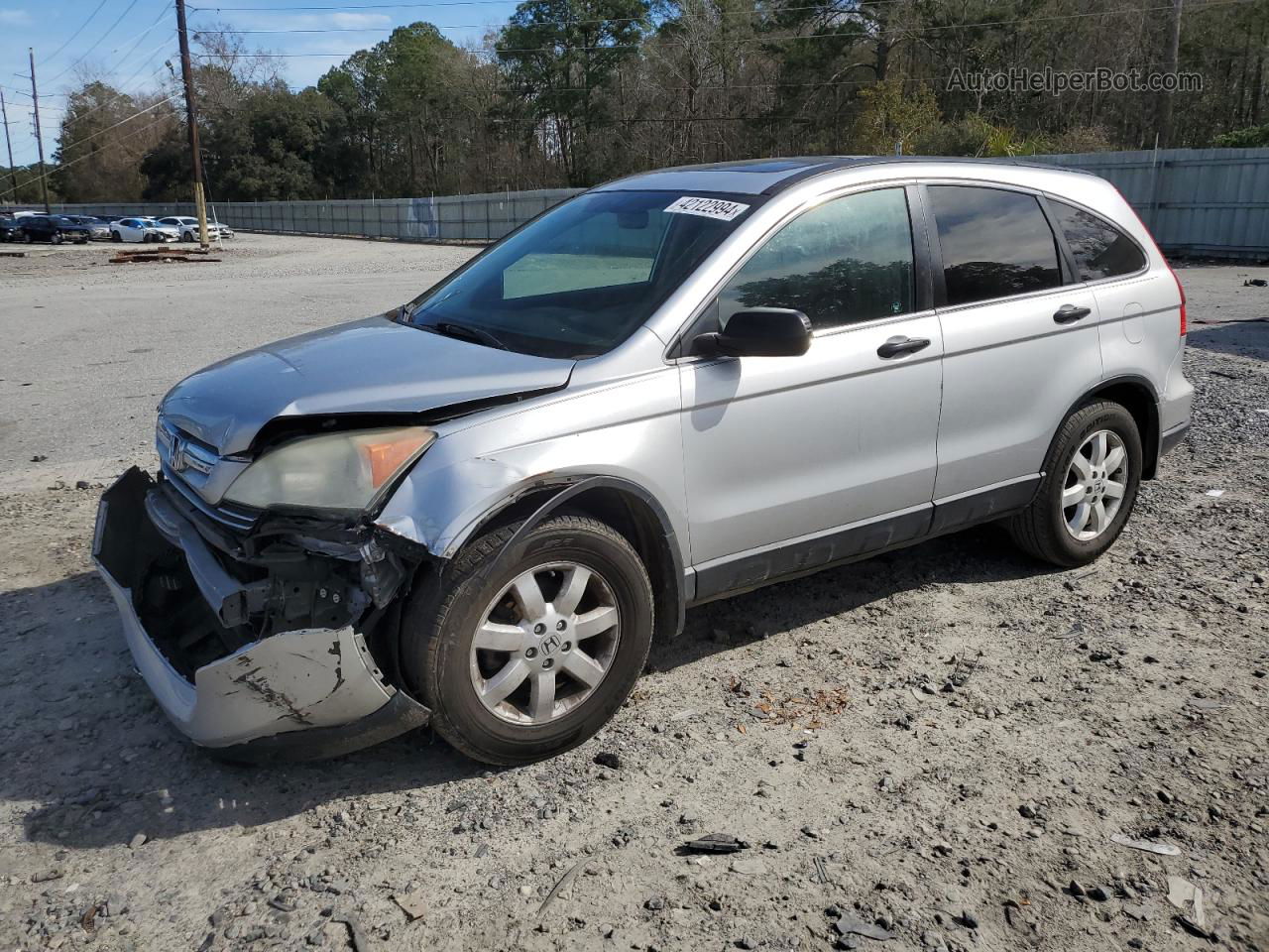 2009 Honda Cr-v Ex Silver vin: 3CZRE385X9G704719