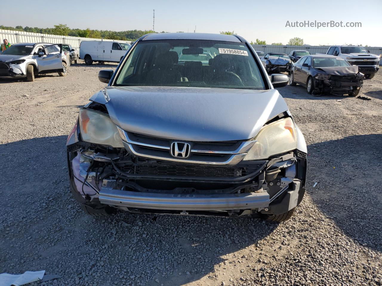 2010 Honda Cr-v Lx Blue vin: 3CZRE3H36AG705711