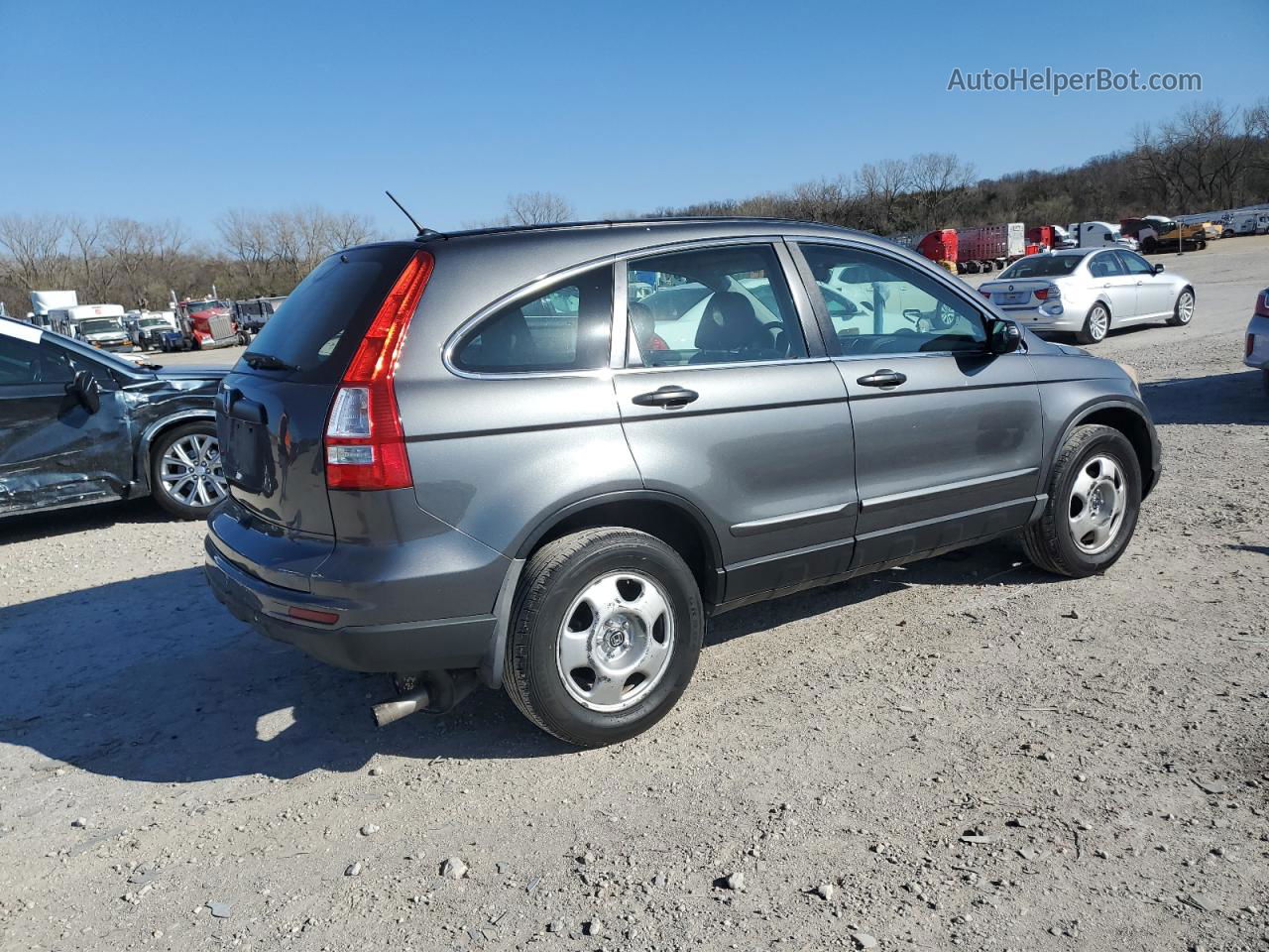 2010 Honda Cr-v Lx Gray vin: 3CZRE3H38AG701661