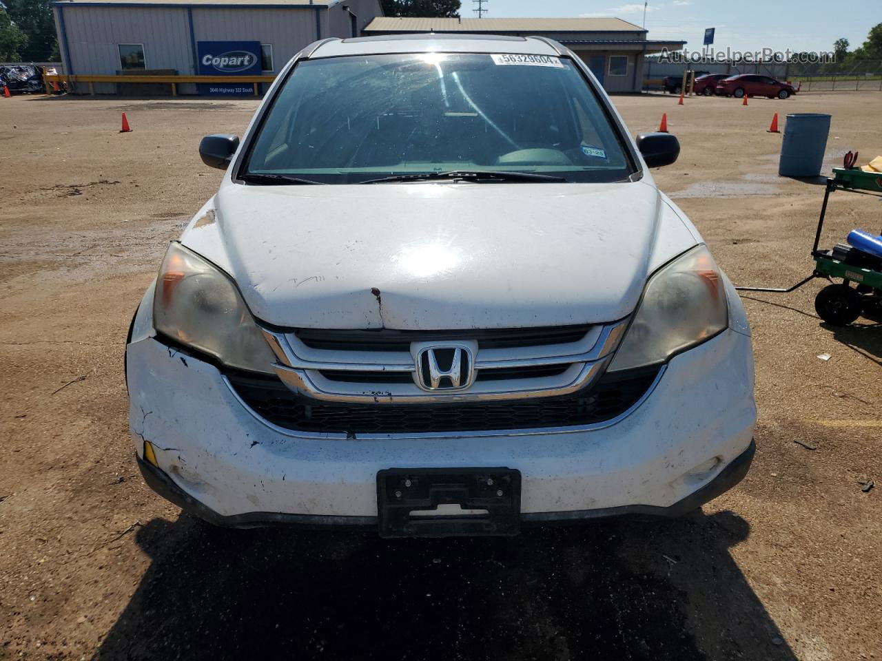 2010 Honda Cr-v Ex White vin: 3CZRE3H50AG701963