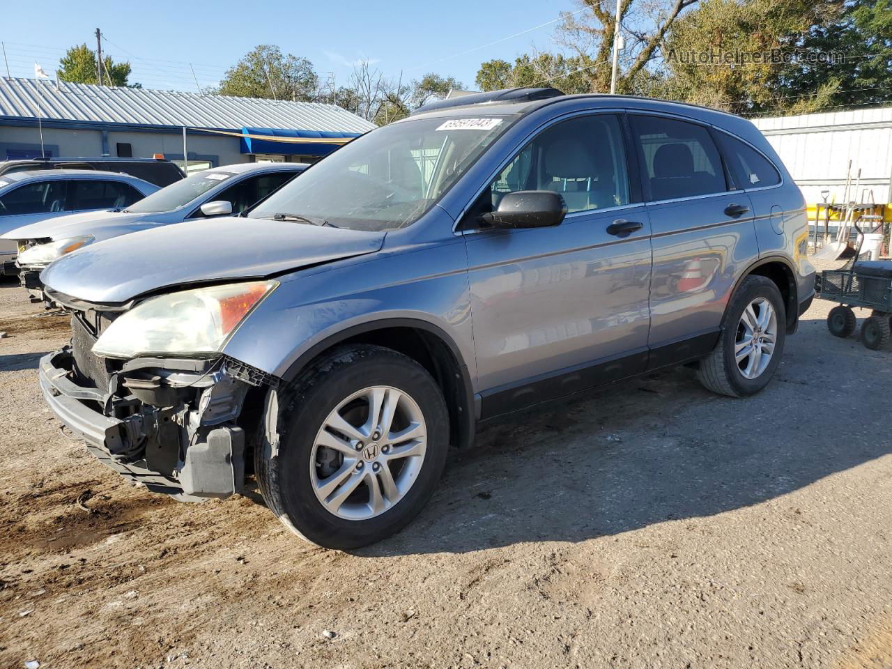 2010 Honda Cr-v Ex Blue vin: 3CZRE3H53AG700029