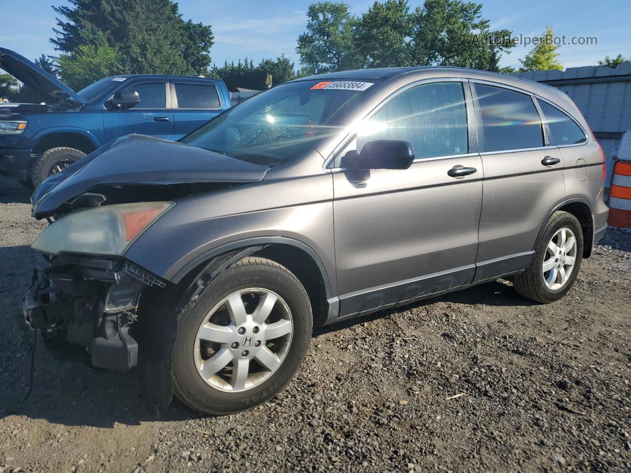 2009 Honda Cr-v Ex Gray vin: 3CZRE48509G704721