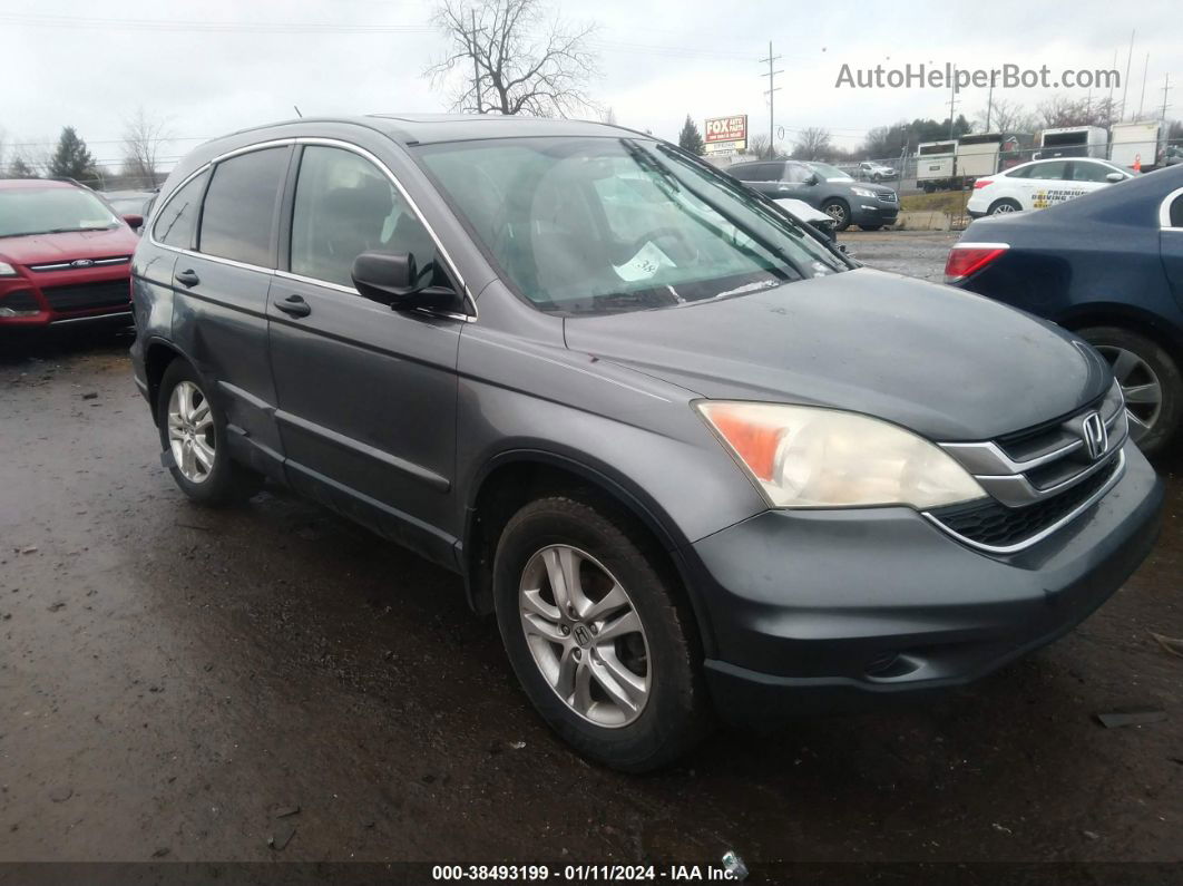 2010 Honda Cr-v Ex Gray vin: 3CZRE4H50AG703654