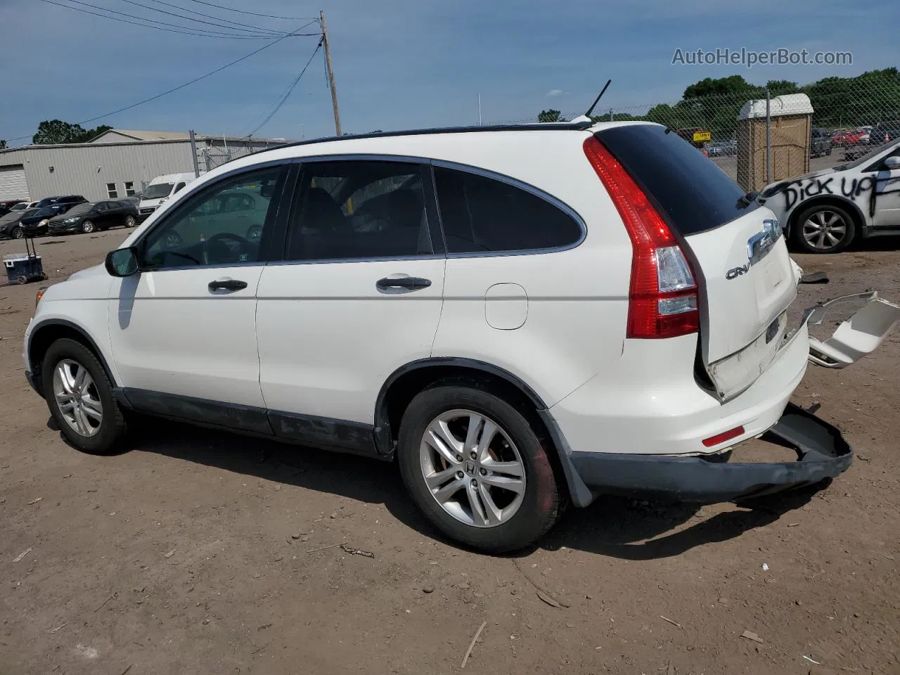 2010 Honda Cr-v Ex White vin: 3CZRE4H50AG707560