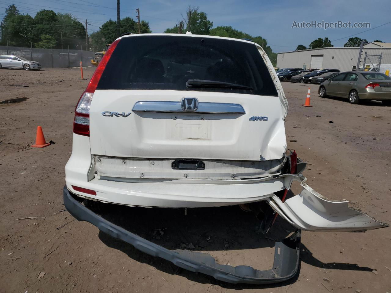 2010 Honda Cr-v Ex White vin: 3CZRE4H50AG707560