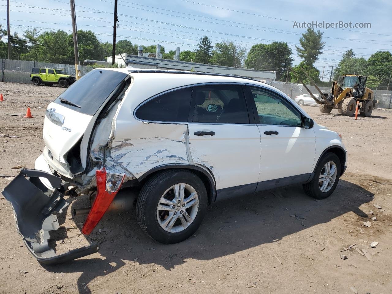 2010 Honda Cr-v Ex White vin: 3CZRE4H50AG707560