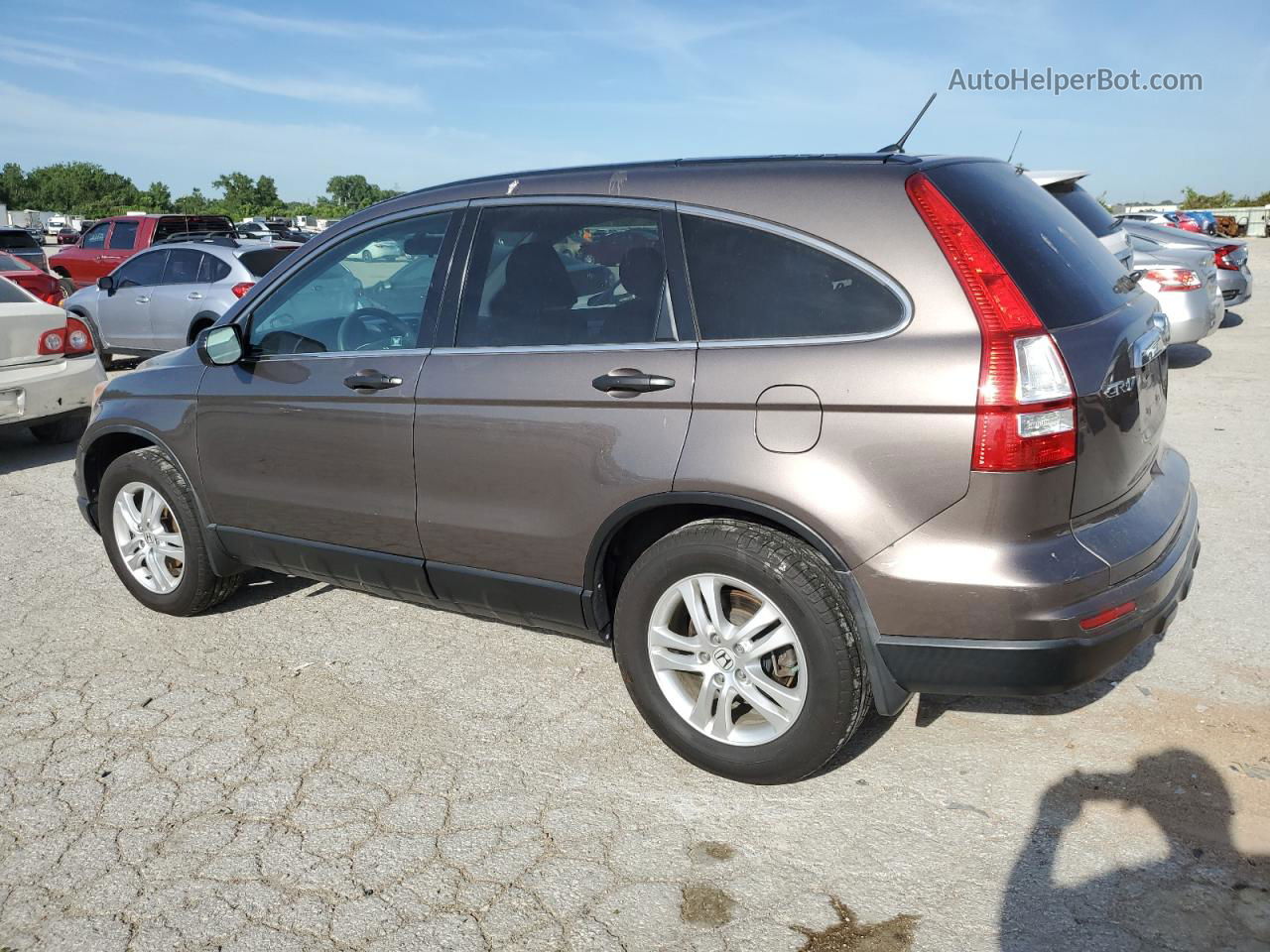 2010 Honda Cr-v Ex Brown vin: 3CZRE4H51AG703257