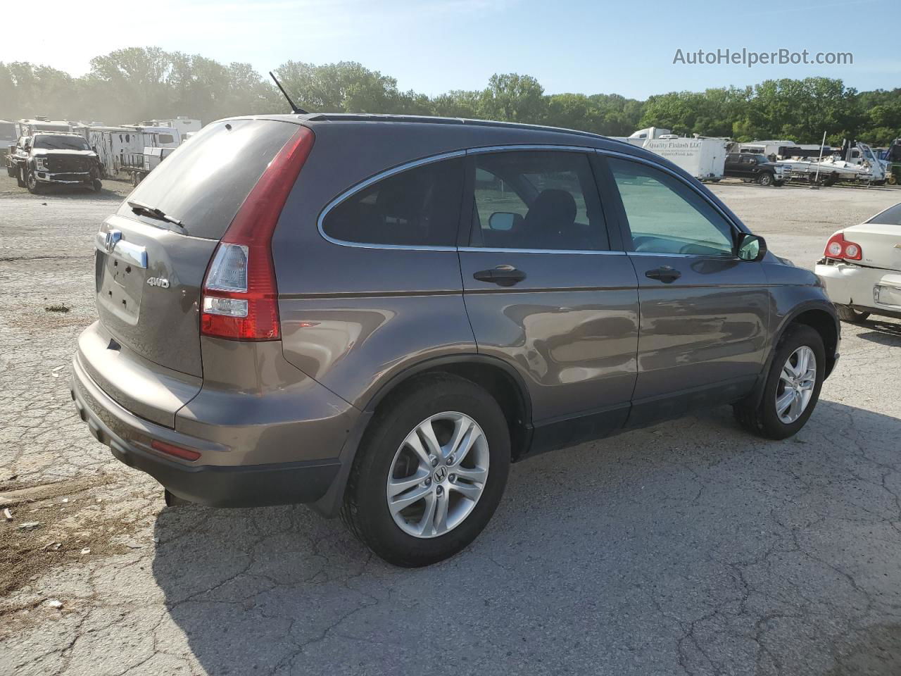 2010 Honda Cr-v Ex Brown vin: 3CZRE4H51AG703257