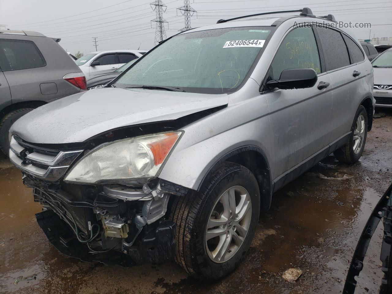 2010 Honda Cr-v Ex Silver vin: 3CZRE4H51AG704473