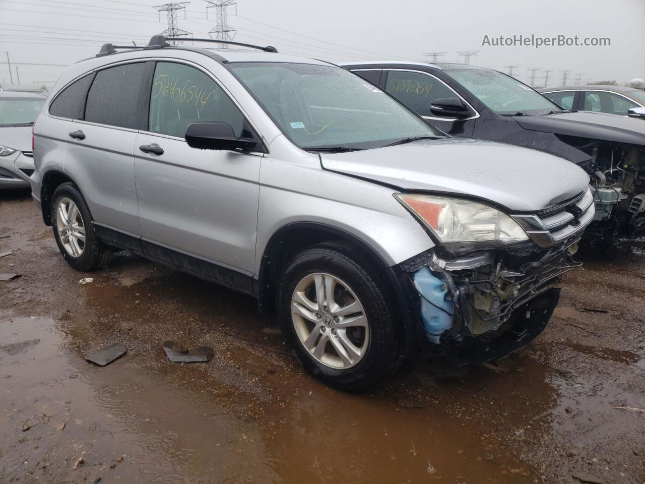 2010 Honda Cr-v Ex Silver vin: 3CZRE4H51AG704473