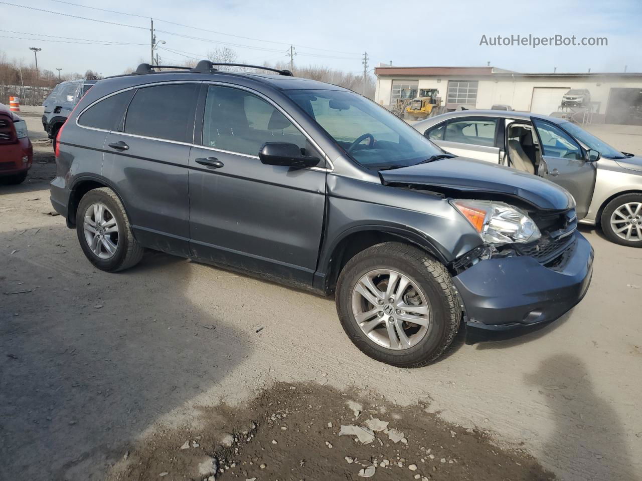 2010 Honda Cr-v Ex Gray vin: 3CZRE4H51AG705011