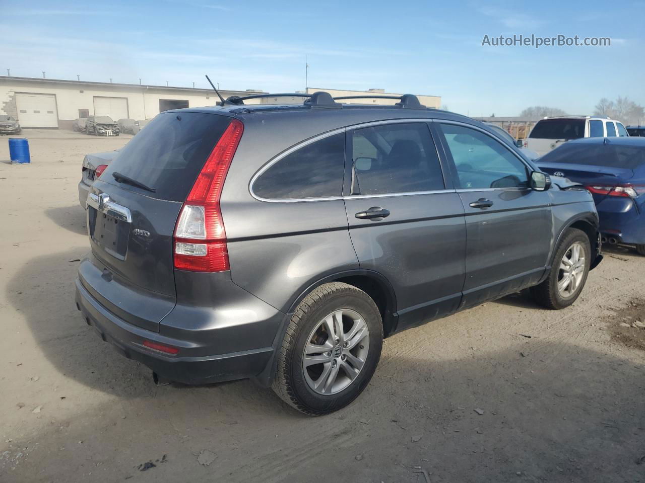 2010 Honda Cr-v Ex Gray vin: 3CZRE4H51AG705011