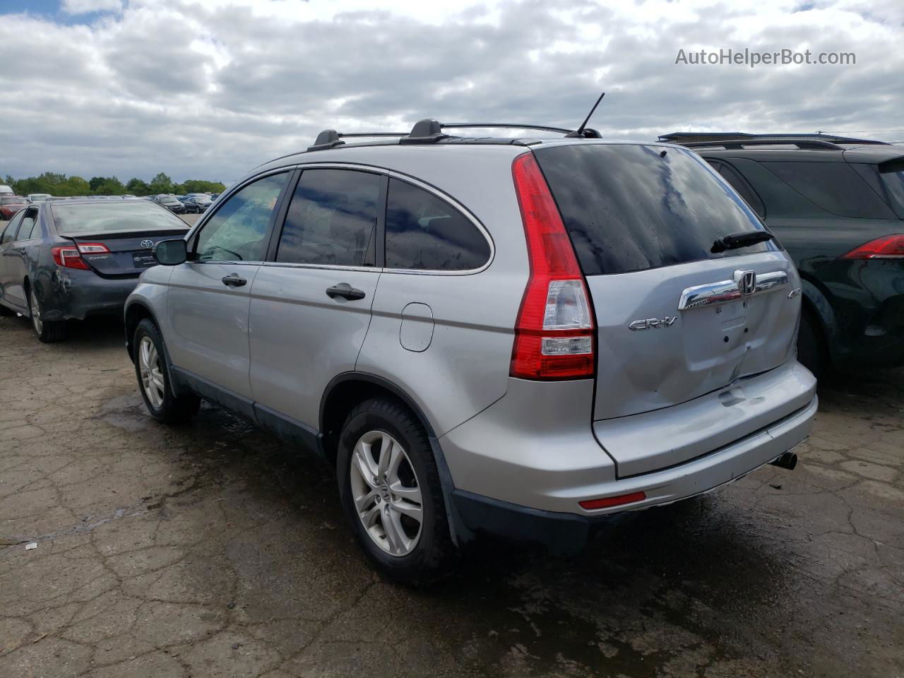 2010 Honda Cr-v Ex Silver vin: 3CZRE4H52AG700027