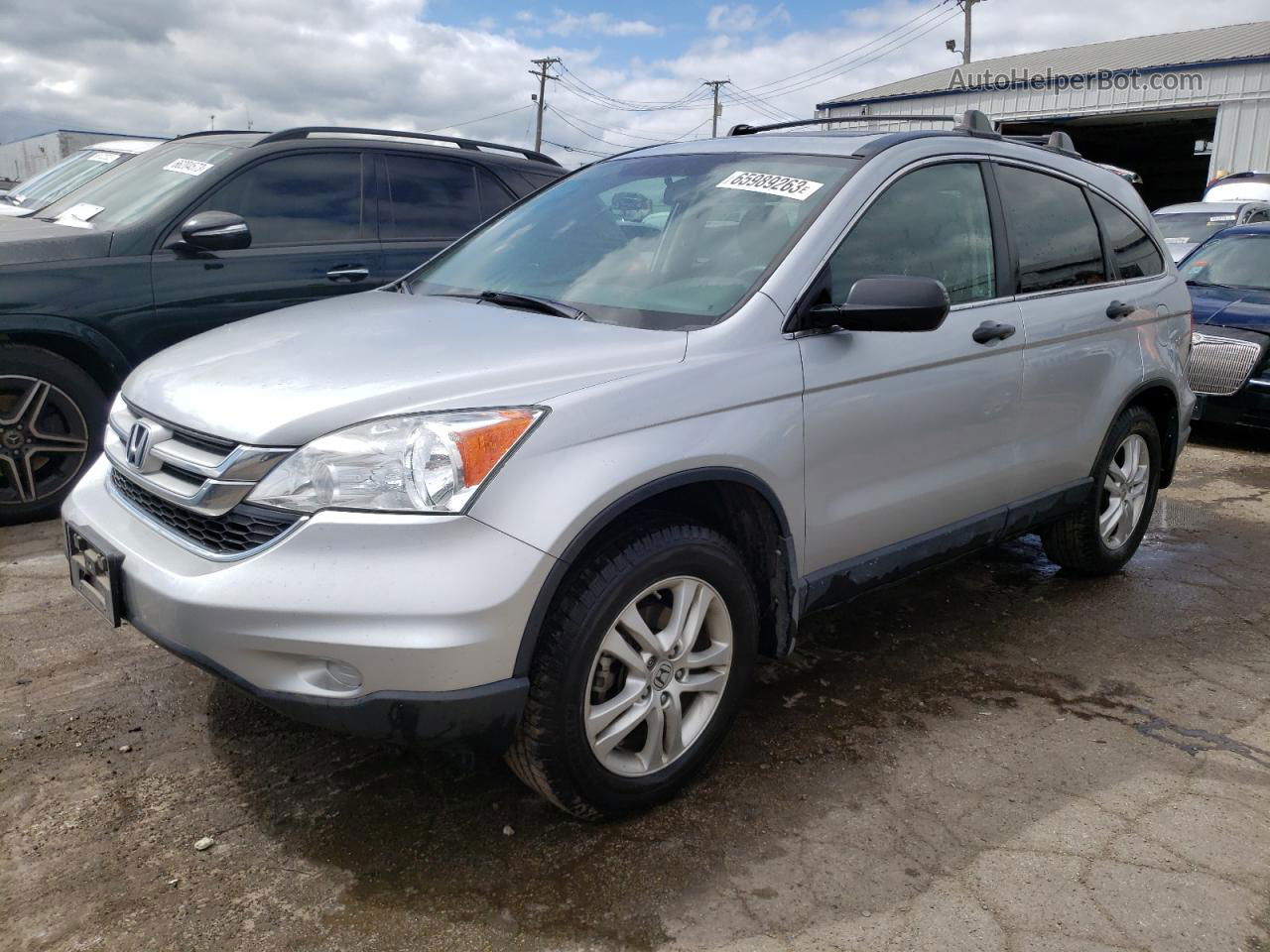 2010 Honda Cr-v Ex Silver vin: 3CZRE4H52AG700027