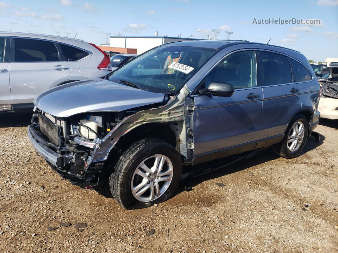 2010 Honda Cr-v Ex Blue vin: 3CZRE4H53AG703485