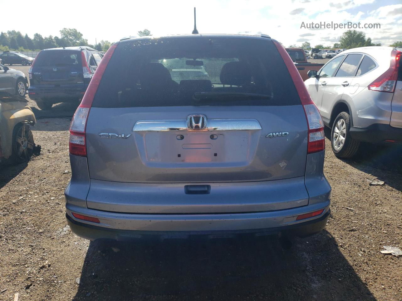 2010 Honda Cr-v Ex Blue vin: 3CZRE4H53AG703485