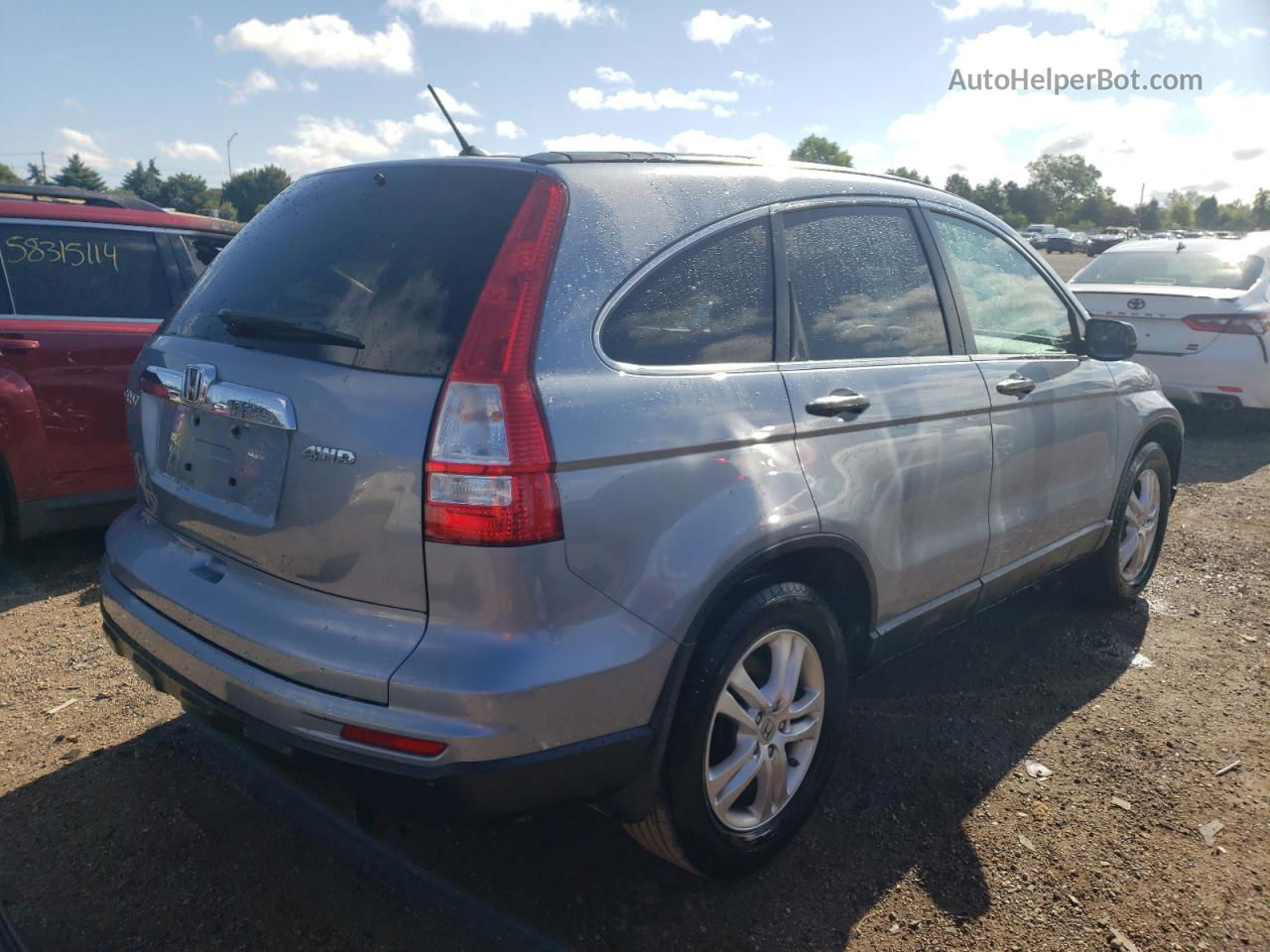 2010 Honda Cr-v Ex Blue vin: 3CZRE4H53AG703485