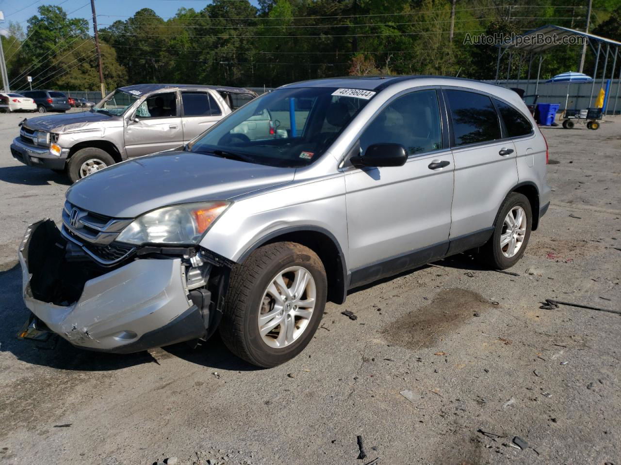 2010 Honda Cr-v Ex Silver vin: 3CZRE4H53AG704510