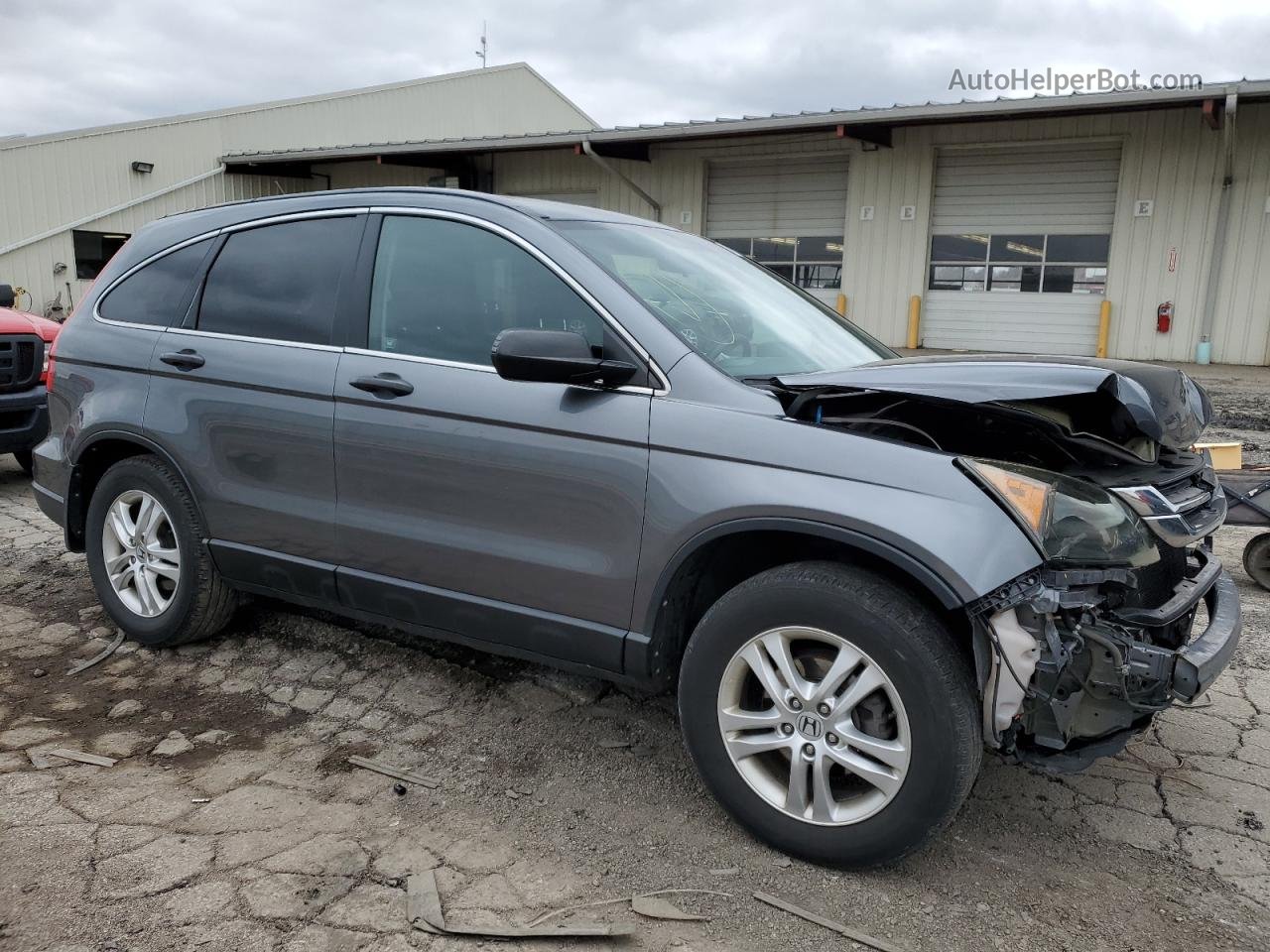 2010 Honda Cr-v Ex Gray vin: 3CZRE4H59AG706052