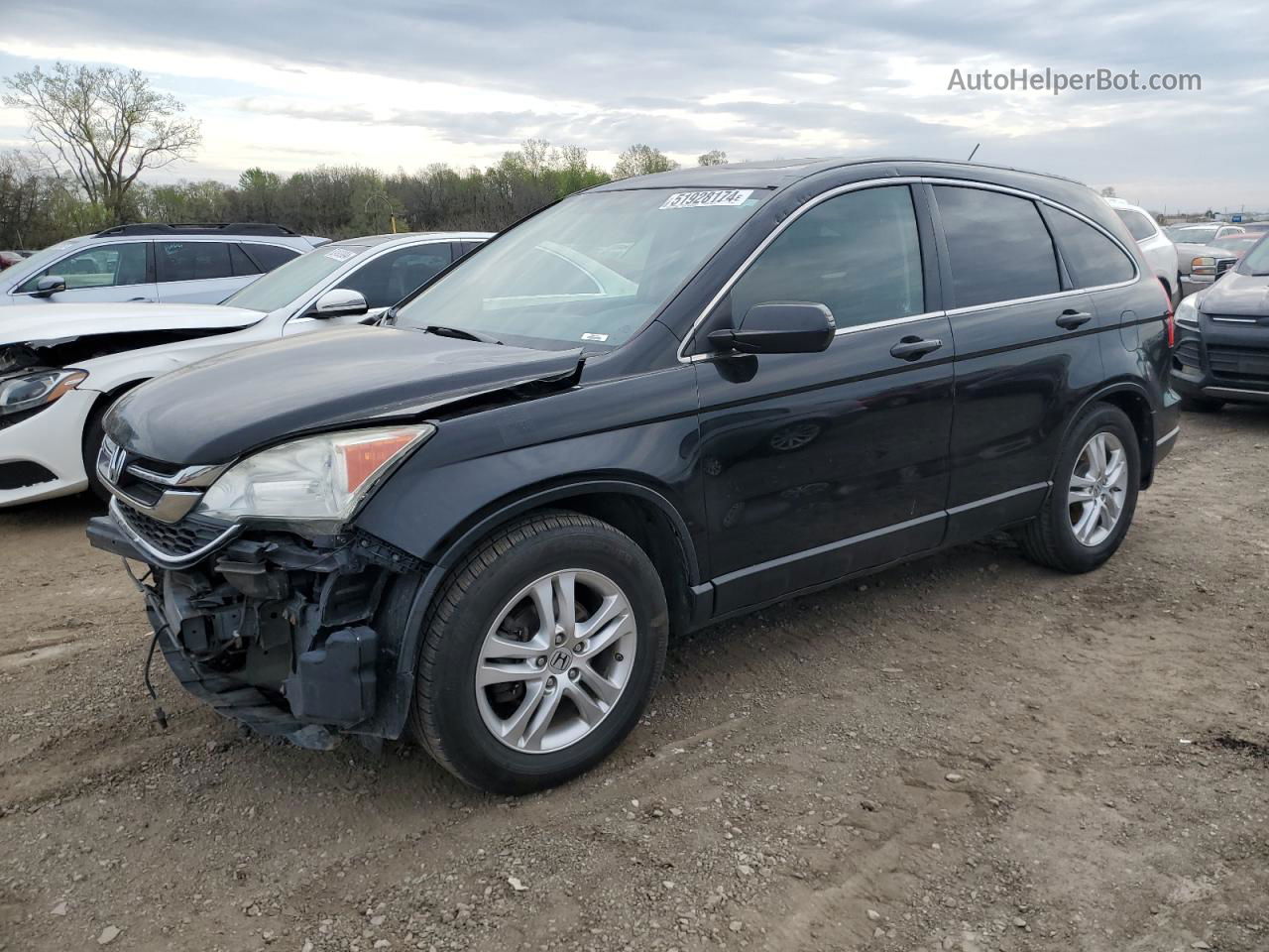 2010 Honda Cr-v Ex Черный vin: 3CZRE4H5XAG701023