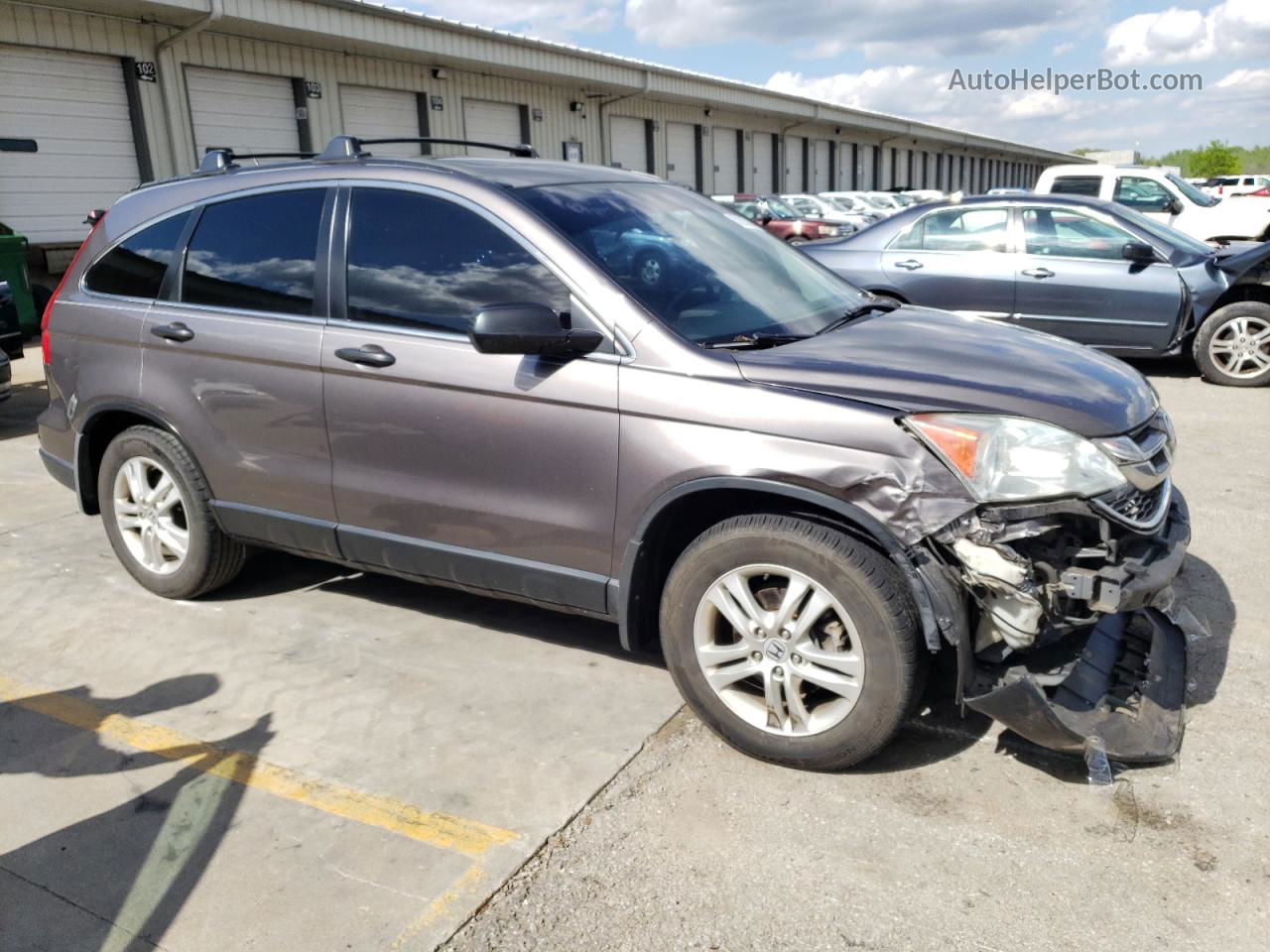 2010 Honda Cr-v Ex Gray vin: 3CZRE4H5XAG707145