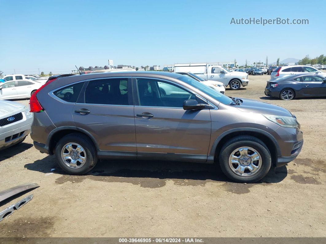 2015 Honda Cr-v Lx Brown vin: 3CZRM3H30FG705178