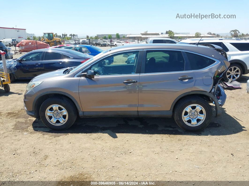 2015 Honda Cr-v Lx Brown vin: 3CZRM3H30FG705178