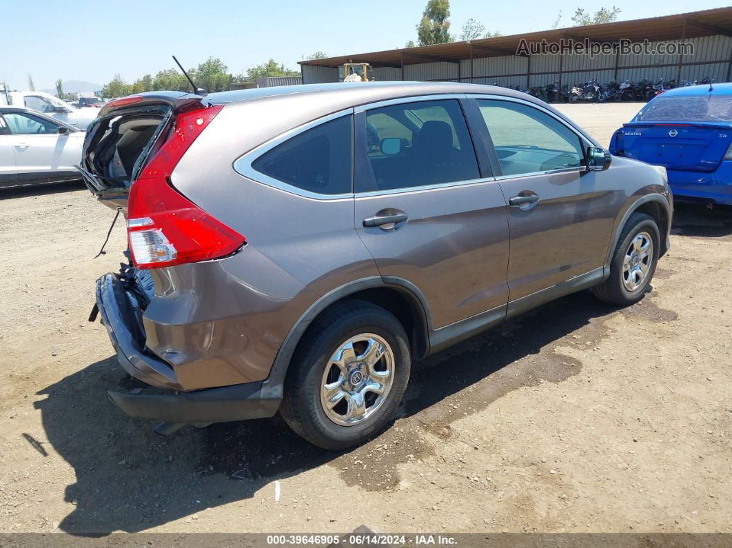 2015 Honda Cr-v Lx Brown vin: 3CZRM3H30FG705178