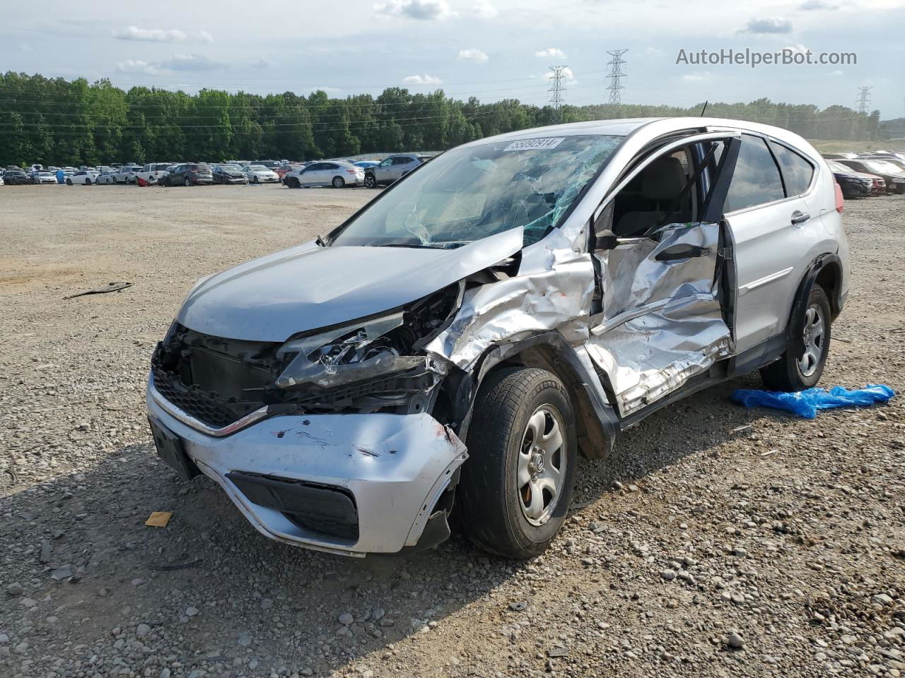 2016 Honda Cr-v Lx Silver vin: 3CZRM3H30GG708440