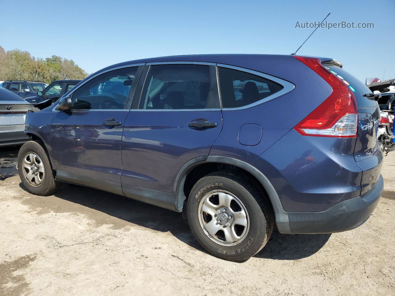 2012 Honda Cr-v Lx Blue vin: 3CZRM3H31CG700812