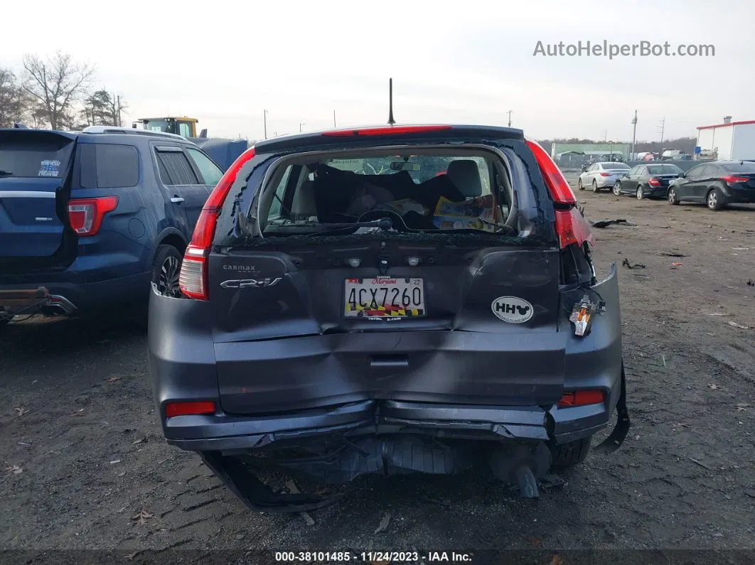 2015 Honda Cr-v Lx Gray vin: 3CZRM3H31FG702404