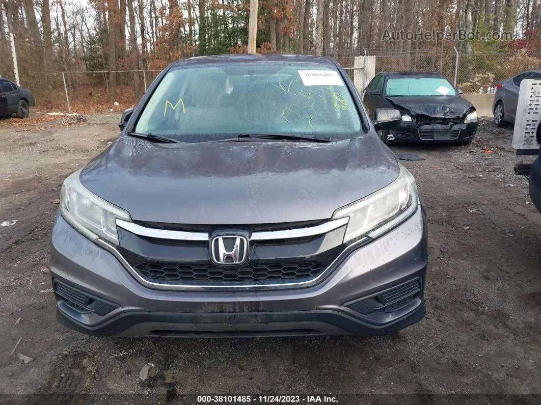 2015 Honda Cr-v Lx Gray vin: 3CZRM3H31FG702404