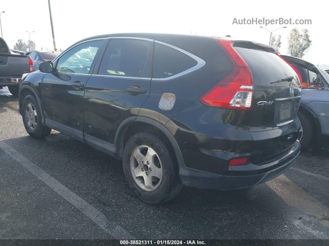 2015 Honda Cr-v Lx Black vin: 3CZRM3H31FG705853