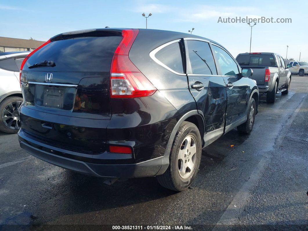 2015 Honda Cr-v Lx Black vin: 3CZRM3H31FG705853