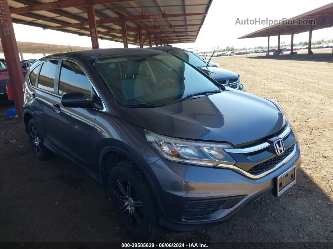 2016 Honda Cr-v Lx Gray vin: 3CZRM3H31GG710567