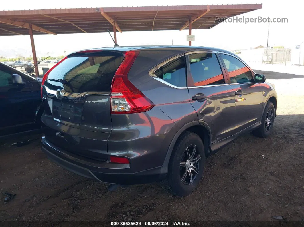 2016 Honda Cr-v Lx Gray vin: 3CZRM3H31GG710567