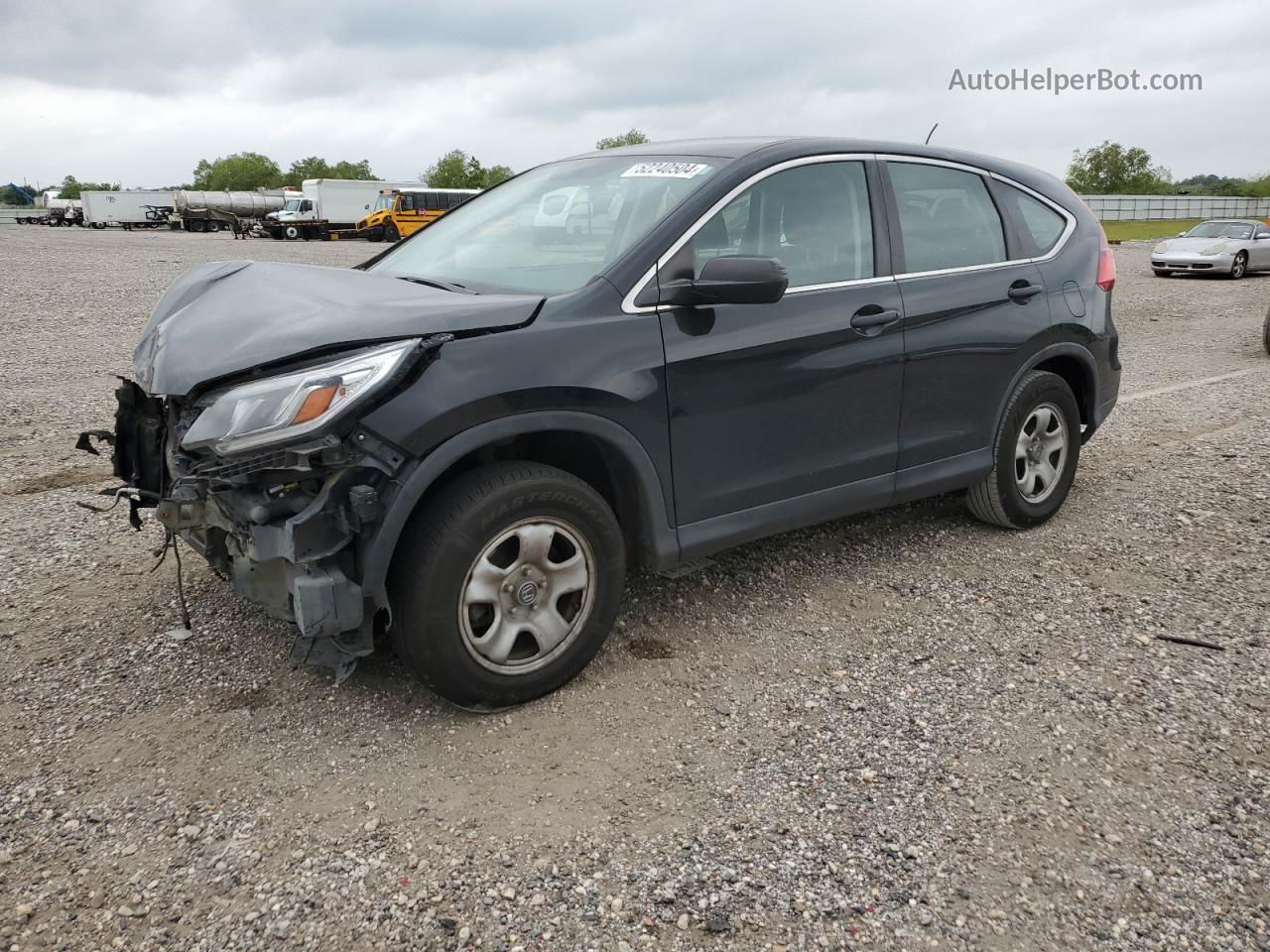 2015 Honda Cr-v Lx Black vin: 3CZRM3H32FG705893