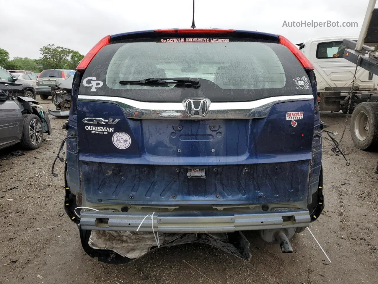 2015 Honda Cr-v Lx Синий vin: 3CZRM3H32FG708552