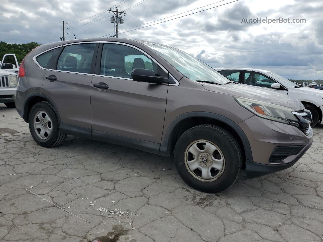 2015 Honda Cr-v Lx Серый vin: 3CZRM3H32FG716313