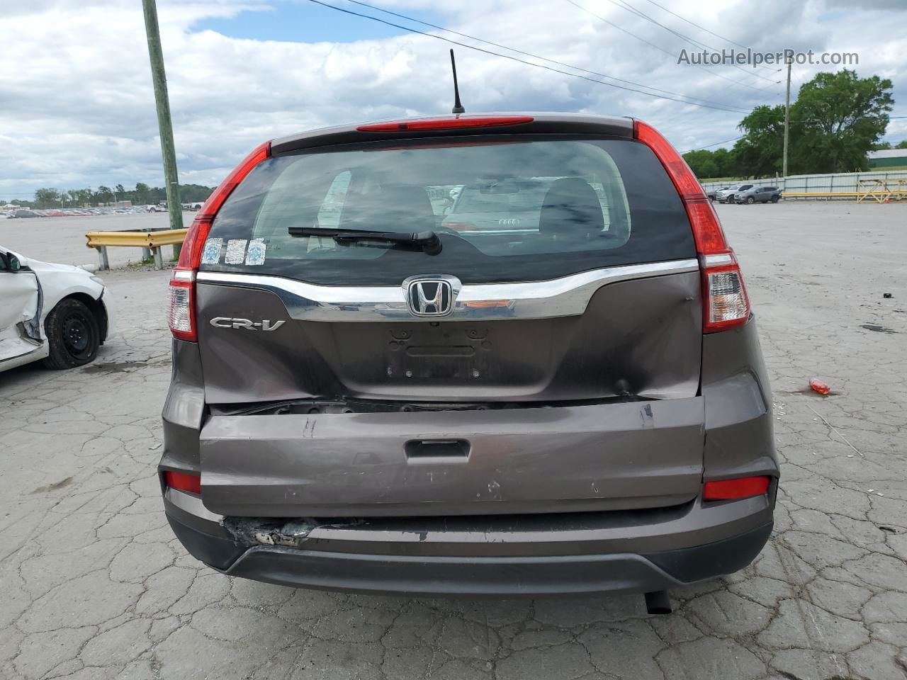 2015 Honda Cr-v Lx Gray vin: 3CZRM3H32FG716313