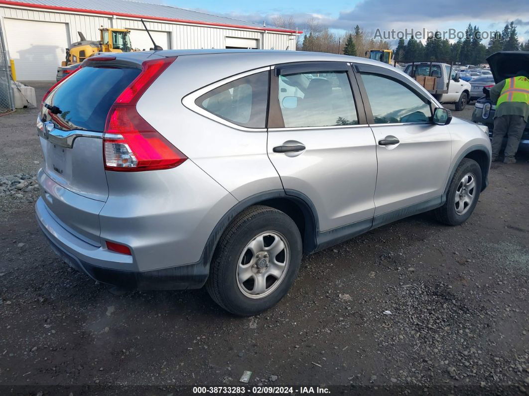 2016 Honda Cr-v Lx Silver vin: 3CZRM3H32GG701358