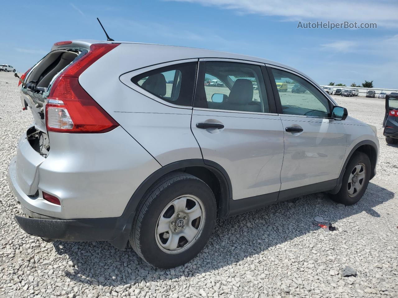 2015 Honda Cr-v Lx Silver vin: 3CZRM3H33FG705952