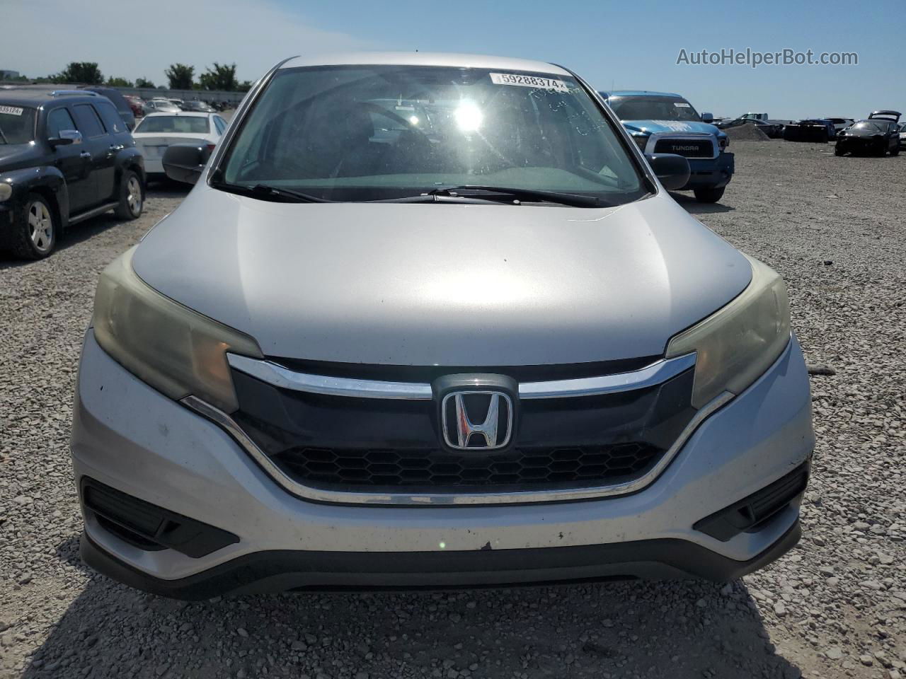 2015 Honda Cr-v Lx Silver vin: 3CZRM3H33FG705952