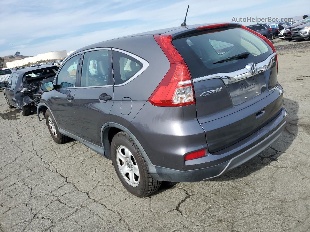 2015 Honda Cr-v Lx Gray vin: 3CZRM3H33FG712352