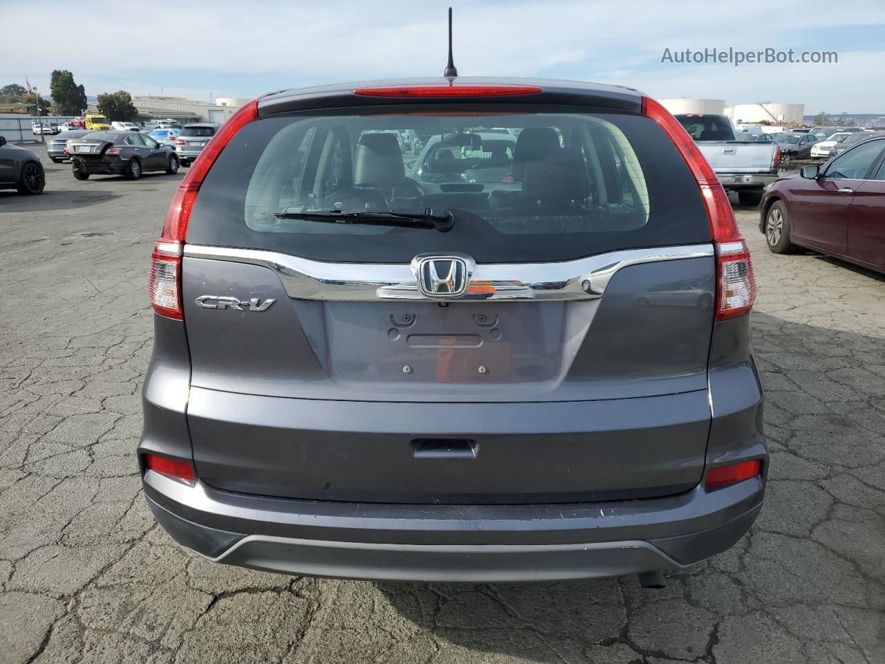 2015 Honda Cr-v Lx Gray vin: 3CZRM3H33FG712352