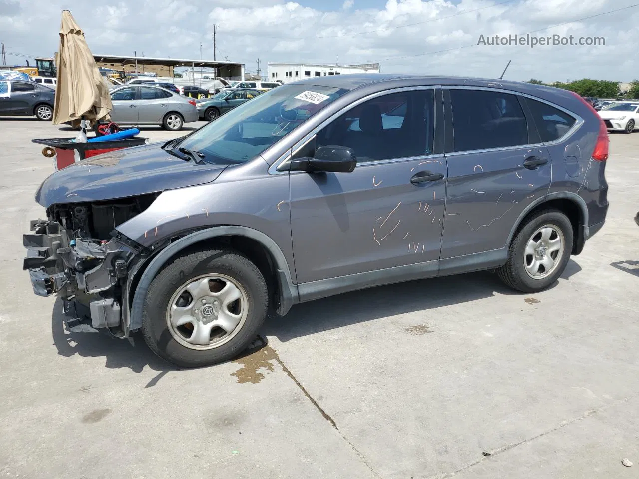 2016 Honda Cr-v Lx Gray vin: 3CZRM3H33GG708822