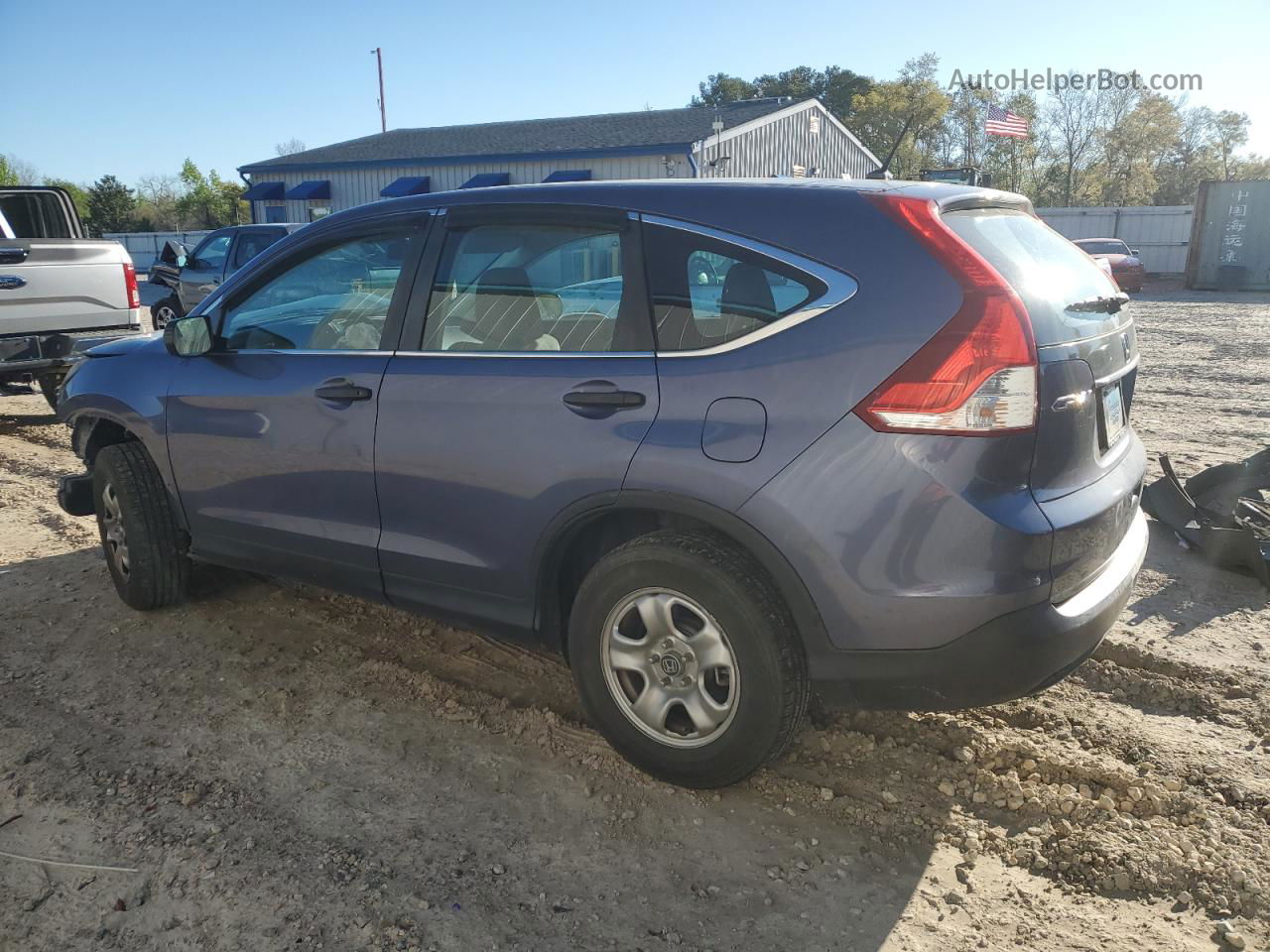 2013 Honda Cr-v Lx Blue vin: 3CZRM3H34DG709358