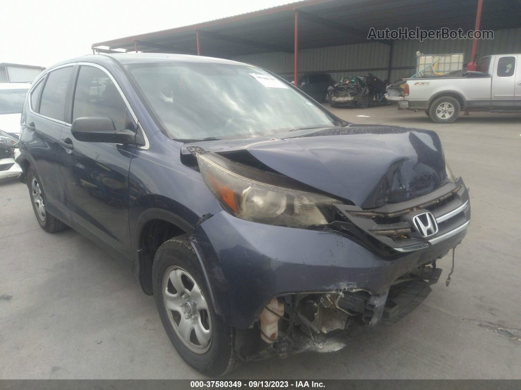 2013 Honda Cr-v Lx Blue vin: 3CZRM3H34DG711711