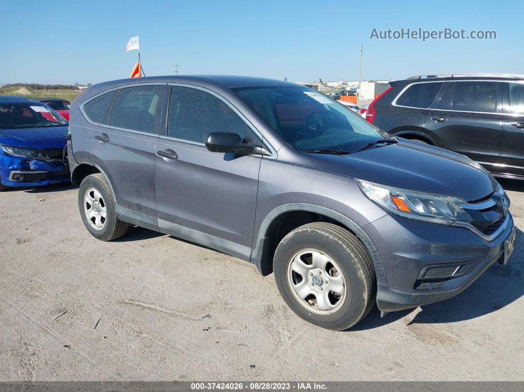 2016 Honda Cr-v Lx Gray vin: 3CZRM3H34GG702110